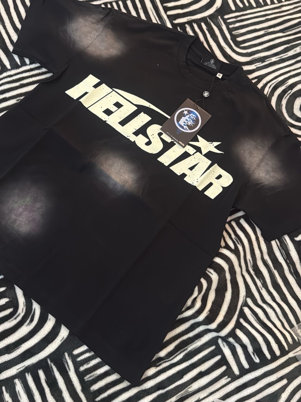 Hellstar Men's Black Short Sleeve Logo Tee